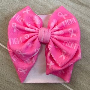 Fight breast cancer bow